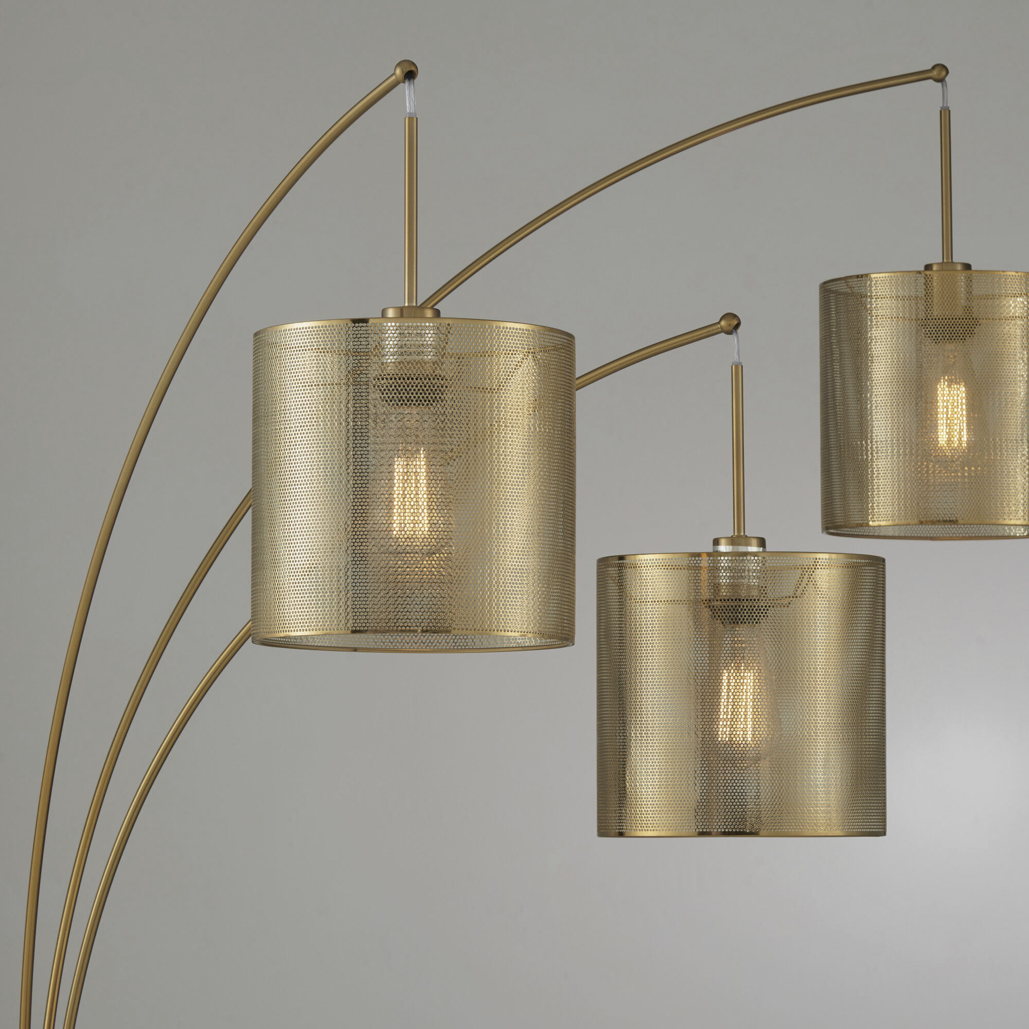 Cora 91 inch 40.00 watt Gold Arc Lamp Portable Light