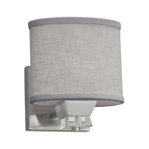 Textile 7 inch Brushed Nickel Wall Sconce Wall Light