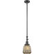 Franklin Restoration Chatham LED 6 inch Oil Rubbed Bronze Mini Pendant Ceiling Light in Mercury, Franklin Restoration