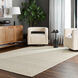 Natural Luxe 36 X 24 inch White/Ivory Rug in 2 x 3