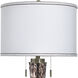 Cameron 32.5 inch 60 watt Trabzon Gold and White Table Lamp Portable Light