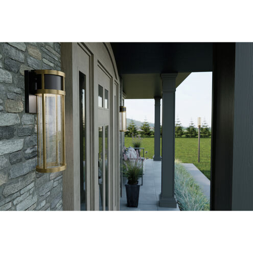 Camillo LED 20 inch Black Textured Outdoor Wall, Large