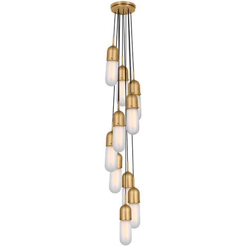 Thomas O'Brien Junio LED 9.5 inch Hand-Rubbed Antique Brass Pendant Ceiling Light