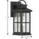 Williamston 1 Light 12 inch Antique Bronze Outdoor Wall Lantern, Small