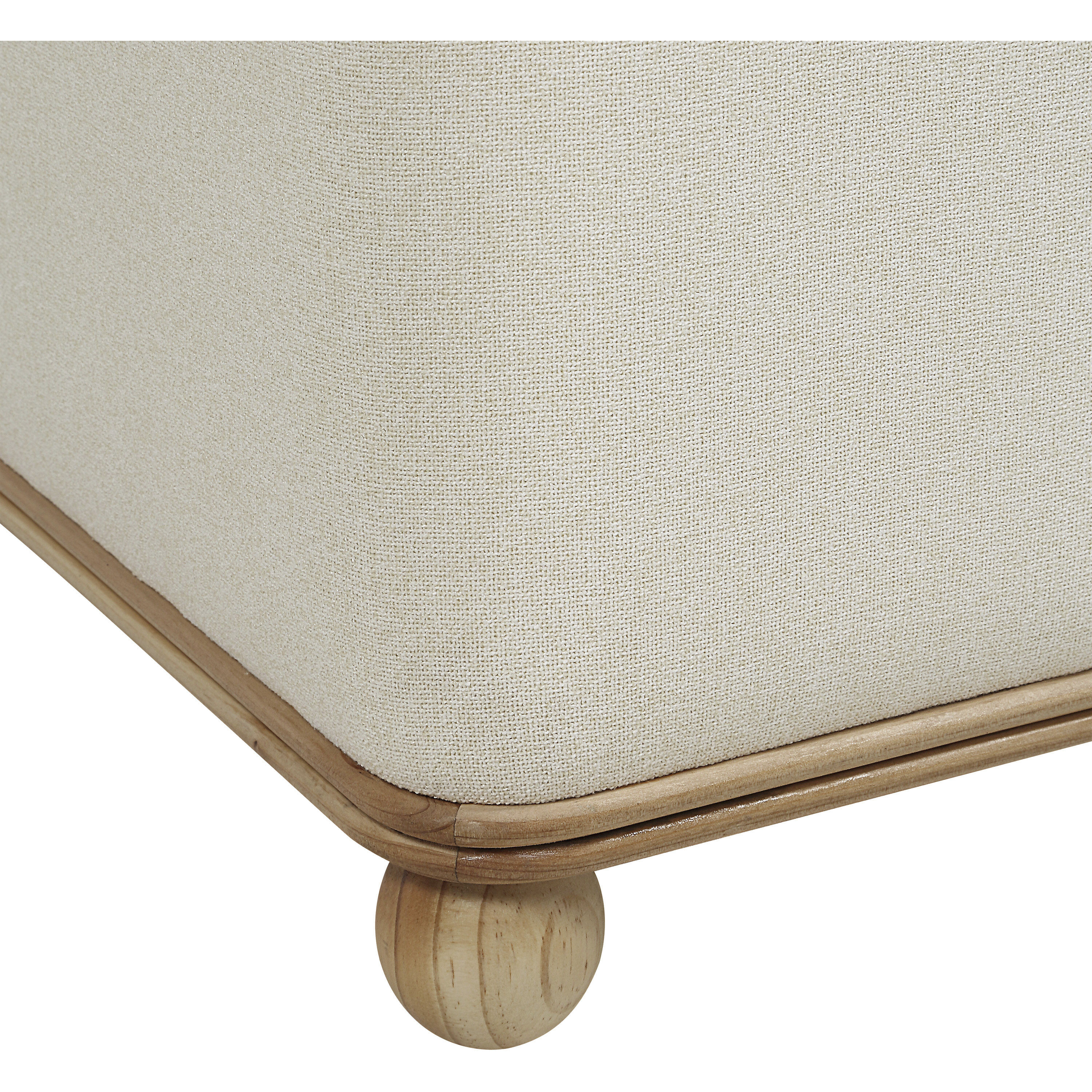 Sines 19 inch Natural and Light Oak Ottoman