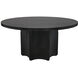 Rome 58 X 58 inch Matte Black Dining Table