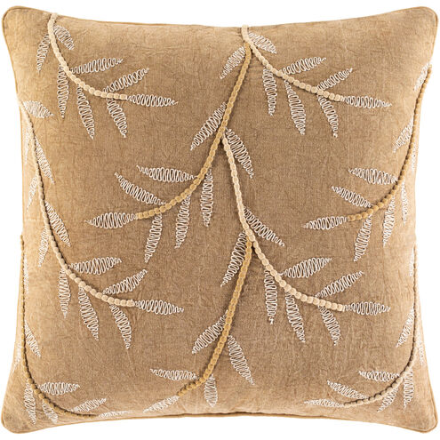 Delta 20 X 20 inch Camel/Olive/Tan/Khaki/Cream Pillow Kit, Square