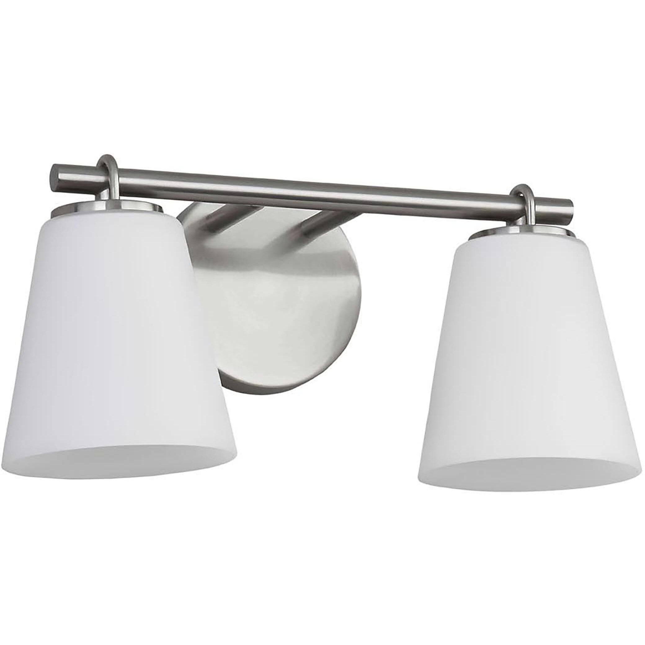 Fusion Collection - Alpino Family 15 inch Brushed Nickel Bath Bar Wall Light