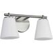 Fusion Collection - Alpino Family 15 inch Brushed Nickel Bath Bar Wall Light