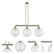 Franklin Restoration XX-Large Beacon LED 44 inch Antique Brass Island Light Ceiling Light in Clear Glass, Franklin Restoration