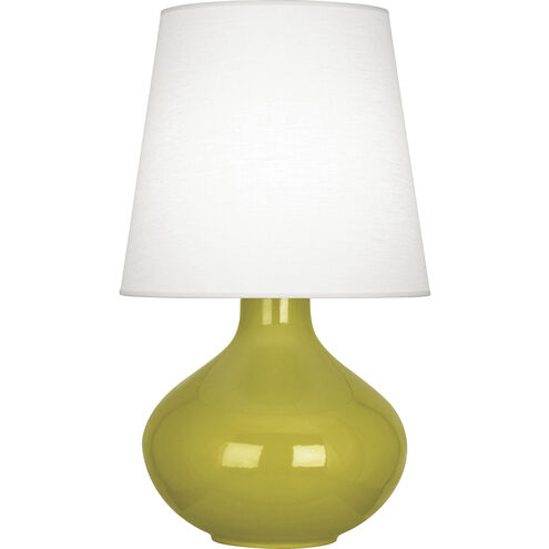 June 30.75 inch 150.00 watt Citron Table Lamp Portable Light in Oyster Linen