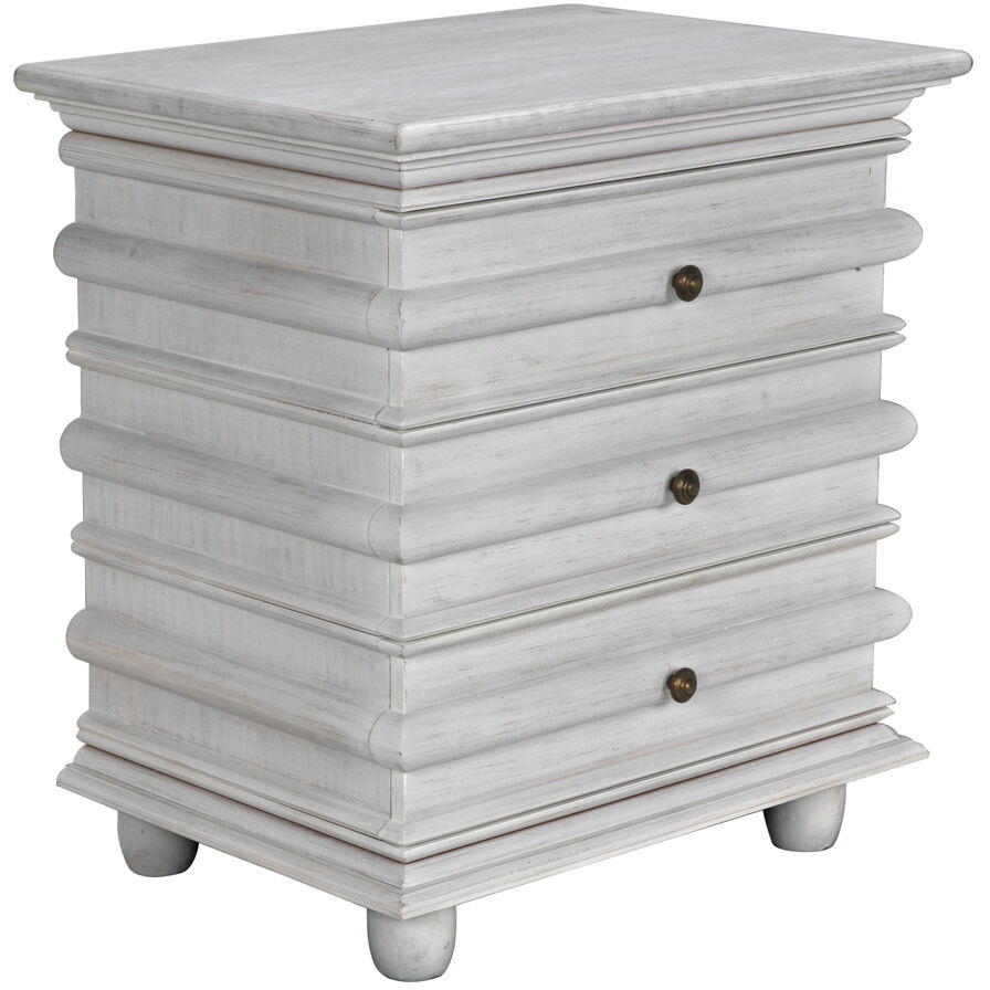 Ascona 30 X 28 inch White Wash Side Table