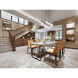 Fontaine Linear Chandelier Ceiling Light in Matte Black