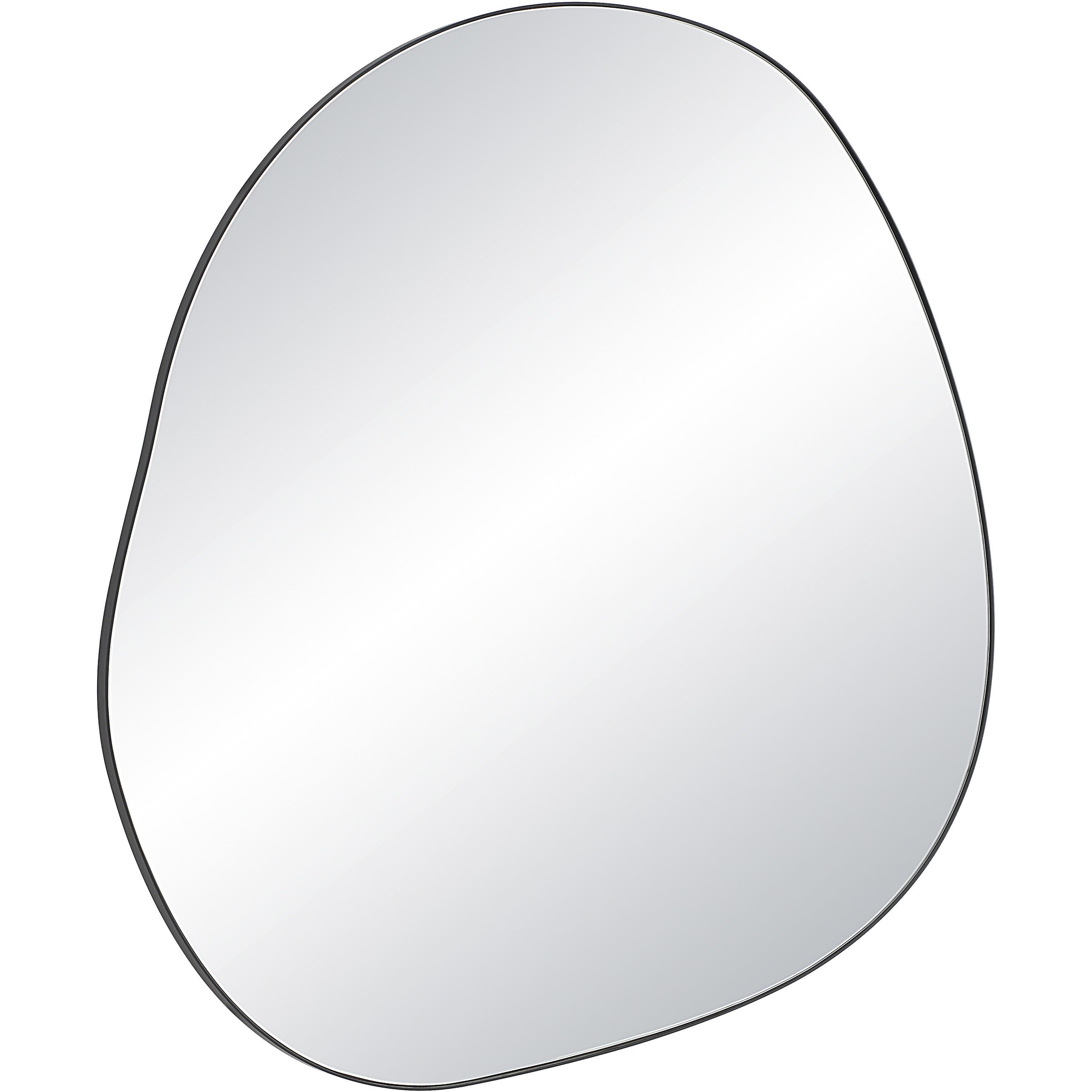 Dolly 45.25 X 44.25 inch Matte Black Wall Mirror