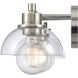 Julian 3 Light 24 inch Polished Nickel Vanity Light Wall Light