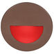 WAC 120V Step Light LED 3 inch Bronze ADA Step and Wall Light in Red, WAC Lighting