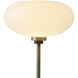 Morelli 72 inch 9 watt Matte Black and Weathered Brass Torchiere Portable Light