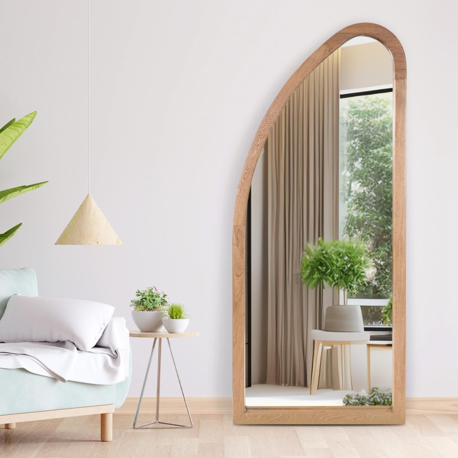 McKenna 71 X 30.25 inch Natural Left Mirror