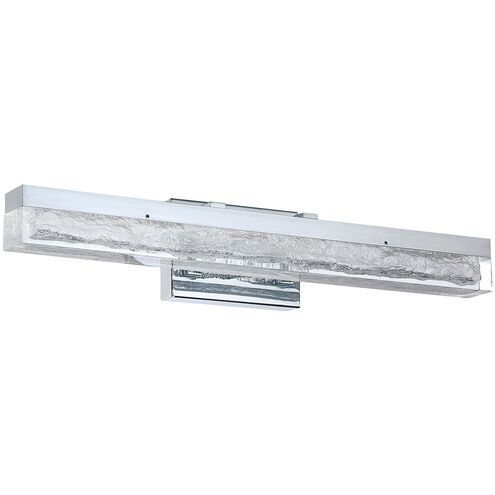 Ice Age 1 Light 24 inch Chrome Vanity Light Wall Light