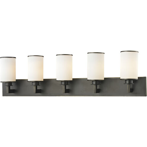 Savannah 5 Light 38.63 inch Olde Bronze Vanity Wall Light