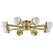 Canada 8 Light 36 inch Satin Brass Flush Mount Ceiling Light