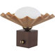 Furrow 9 inch 60 watt Peach Table Lamp Portable Light