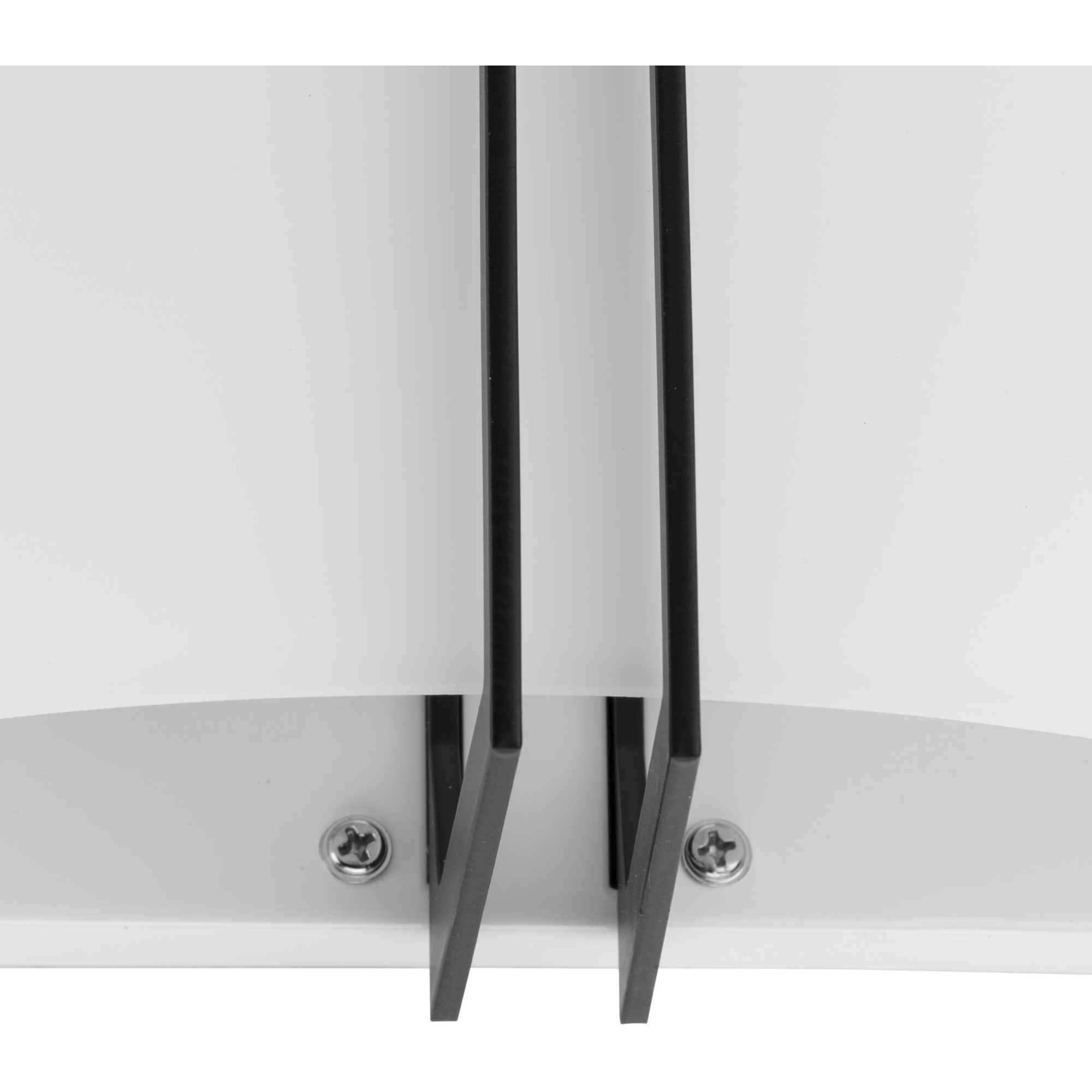 Modern Glass Sconce 2 Light 4 inch Matte Black ADA Wall Sconce Wall Light