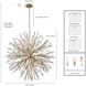 Crystal Fusion 12 Light 42 inch Peruvian Gold Chandelier Ceiling Light