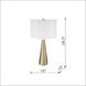 Cone 28.5 inch 40.00 watt Gold/White Table Lamp Portable Light