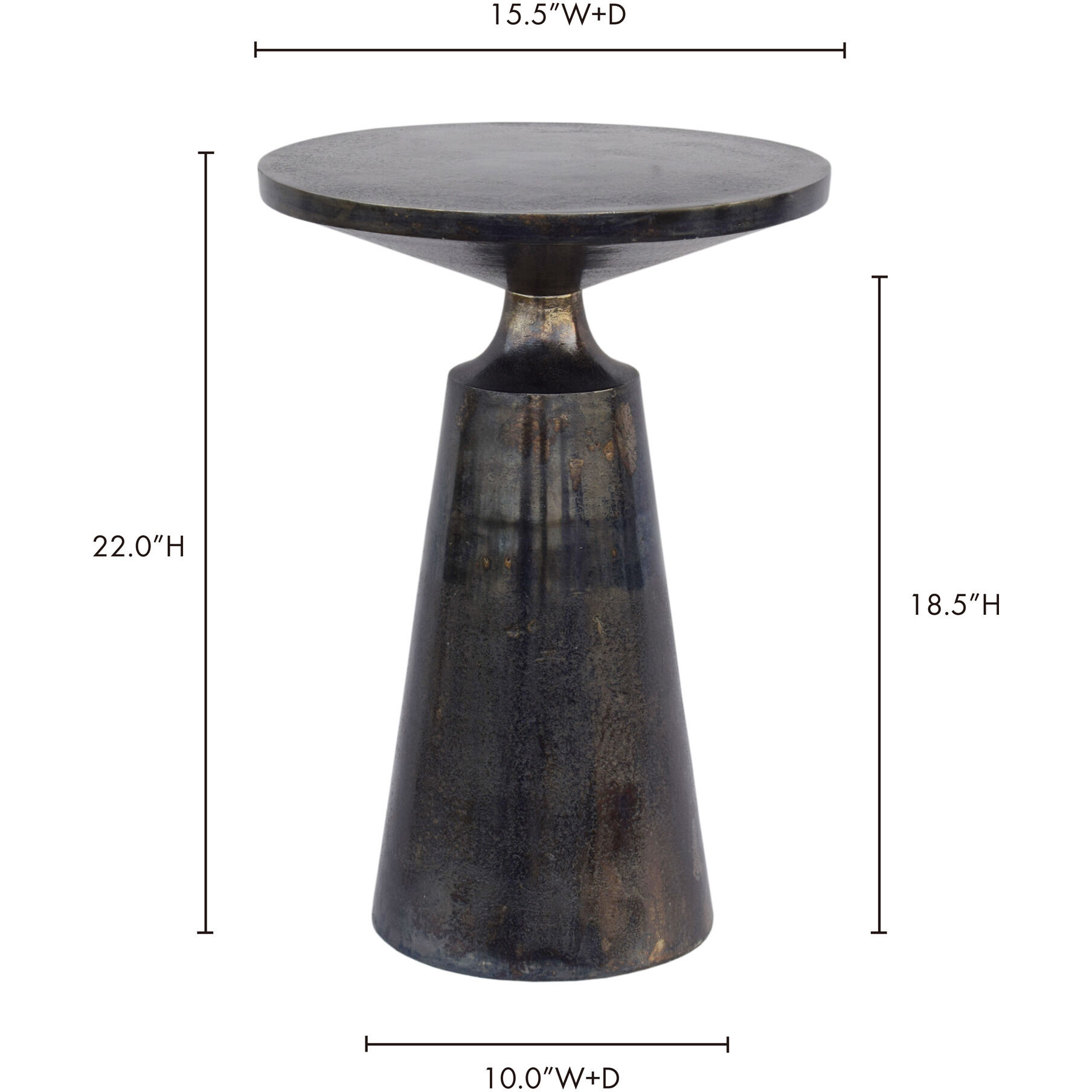 Sonja 22 X 16 inch Grey Accent Table