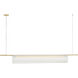 Peter Bristol Trace LED 72 inch Nightshade Black Single Linear Chandelier Ceiling Light