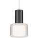 Twist-N-Lite LED 5 inch Black Mini-Pendant Ceiling Light