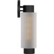 Drew & Jonathan Ridge 1 Light 15 inch Textured Black Outdoor Wall Light in Standard