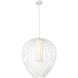 Savanti 1 Light 22 inch Textured White Pendant Ceiling Light