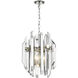 Bova 4 Light 16.75 inch Polished Nickel Chandelier Ceiling Light