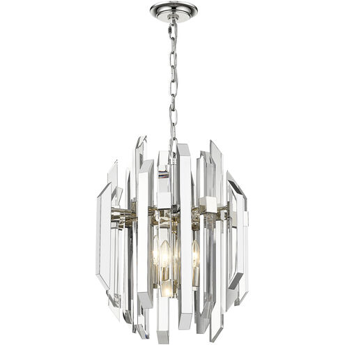 Bova 4 Light 16.75 inch Polished Nickel Chandelier Ceiling Light