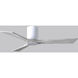Atlas Irene-3HLK 52 inch Gloss White with Barnwood Tone Blades Ceiling Mount Paddle Fan in Barn Wood, Flush Mounted