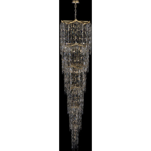 Cadere 42 Light 26 inch Two Tone 18K Gold Pendant Ceiling Light in Firenze Clear