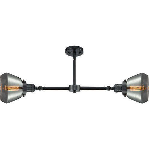 Franklin Restoration Fulton LED 21 inch Oil Rubbed Bronze Chandelier Ceiling Light in Plated Smoke Glass, Franklin Restoration