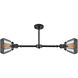 Franklin Restoration Fulton LED 21 inch Oil Rubbed Bronze Chandelier Ceiling Light in Plated Smoke Glass, Franklin Restoration