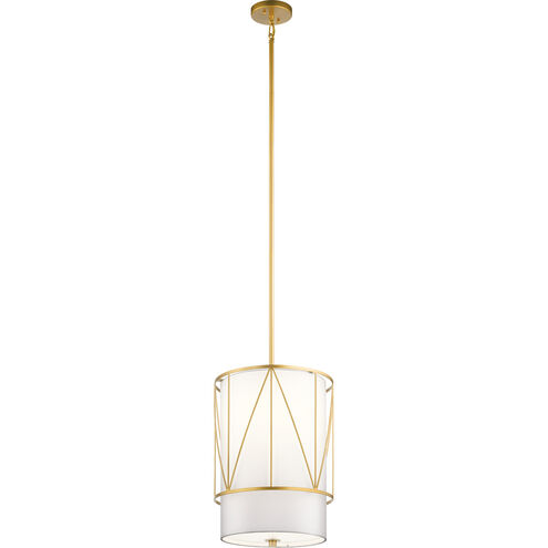 Birkleigh 1 Light 12 inch Classic Gold Pendant Ceiling Light