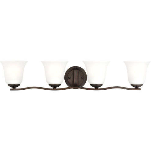 Emmons 4 Light 31.88 inch Bronze Wall Bath Fixture Wall Light