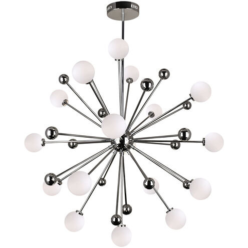 Element LED 39 inch Polished Nickel Chandelier Ceiling Light