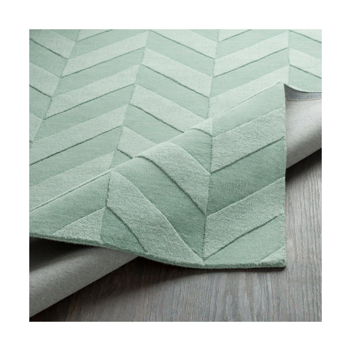 Central Park 60 X 36 inch Ice Blue/Sage Rugs, Rectangle