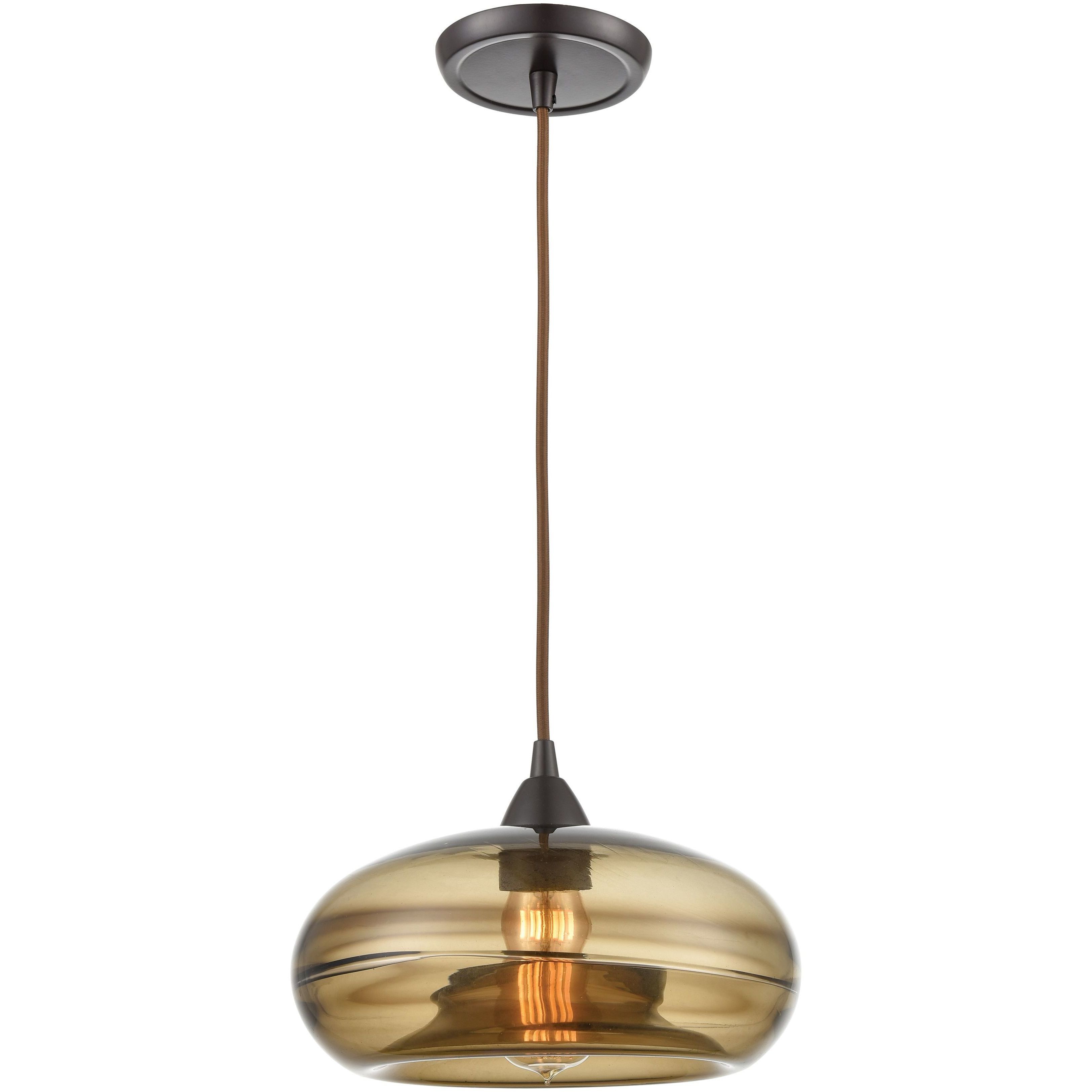 Hazelton 1 Light 11 inch Oil Rubbed Bronze Pendant Ceiling Light