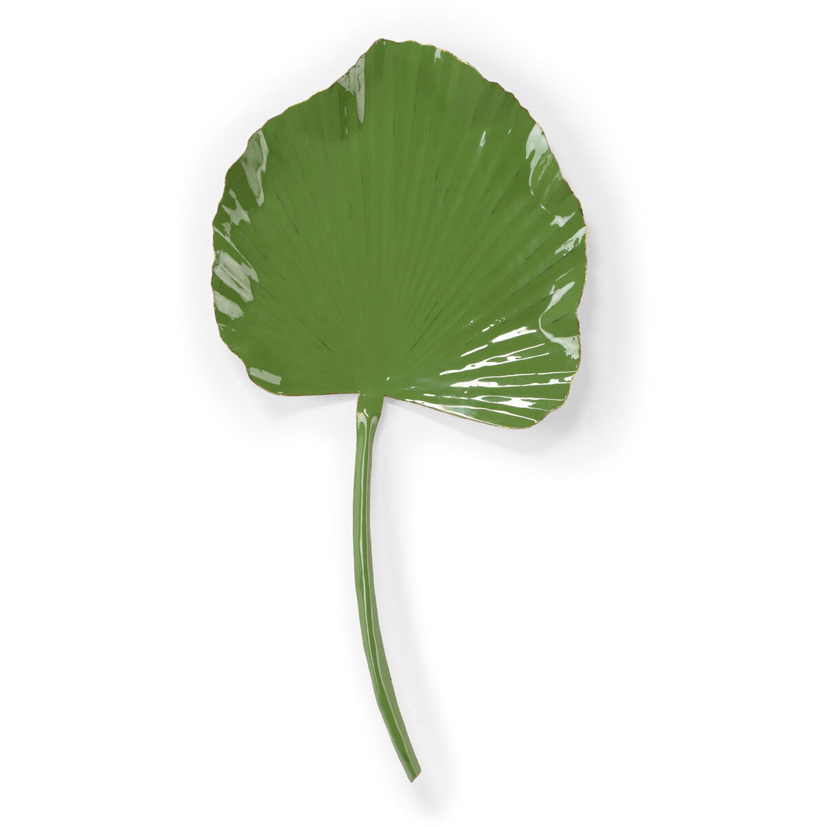 Wildwood Green Enamel Full Leaf Palm Wall Decor