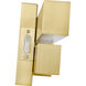 Zane LED 32 inch Modern Gold Vanity Wall Light