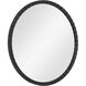 Dandridge 34 X 34 inch Distressed Matte Black with Silver Undertones Wall Mirror