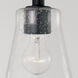 Baker 1 Light 5.5 inch Matte Black Pendant Ceiling Light, Convertible Dual Mount