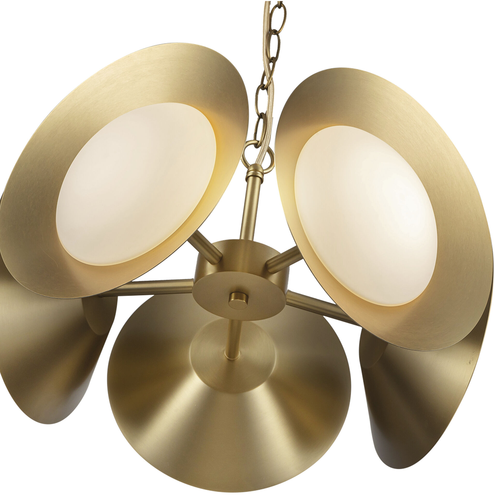 Cleo LED 16 inch Brushed Gold Chandelier Ceiling Light